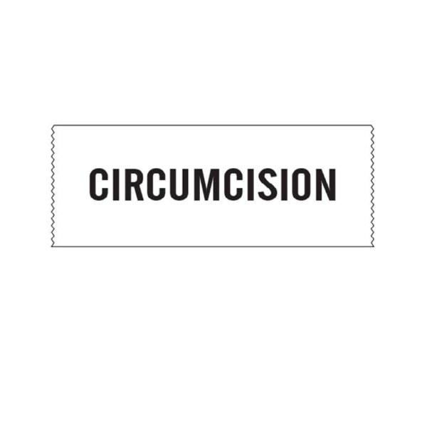 Printed Chart Tape - Circumcision